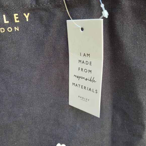 Radley London Scotty Dog Tote Black White NWT! - Picture 5 of 7